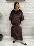 Soya Concept Jasleen Sequin Skirt - Choco