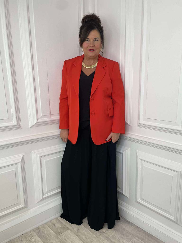 Malissa J Classic Blazer - Scarlet