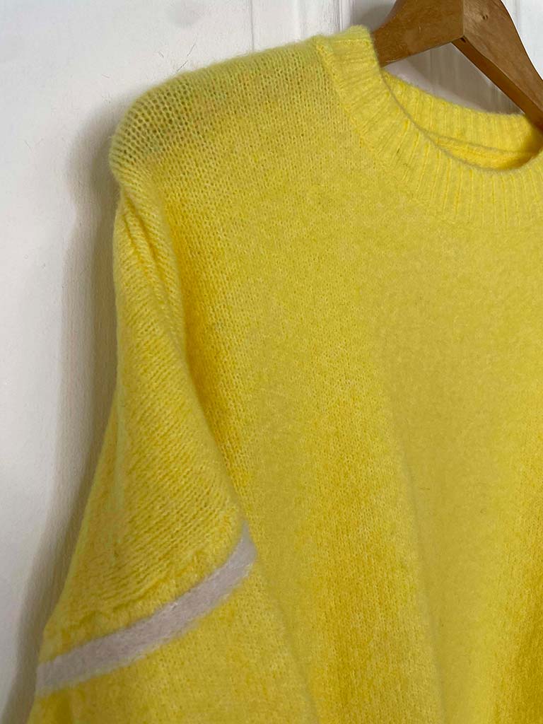 Contrast Stripe Knit - Sunshine