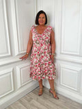 Malissa J Roses Frill Dress - Cream
