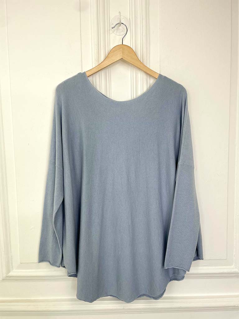 Scooped Knit - Sky