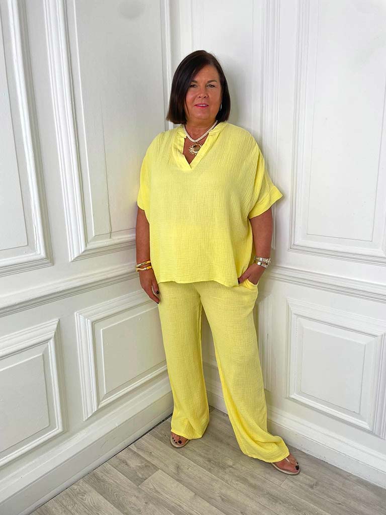 Cloud Cotton Artist Top - Lemon