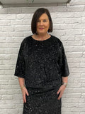 Soya Concept Jasleen Sequin Top - Black
