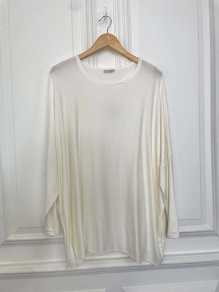 Boxy Supersoft Knit - Winter White