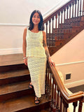 Knitted Chevron Co-ord - Vanilla