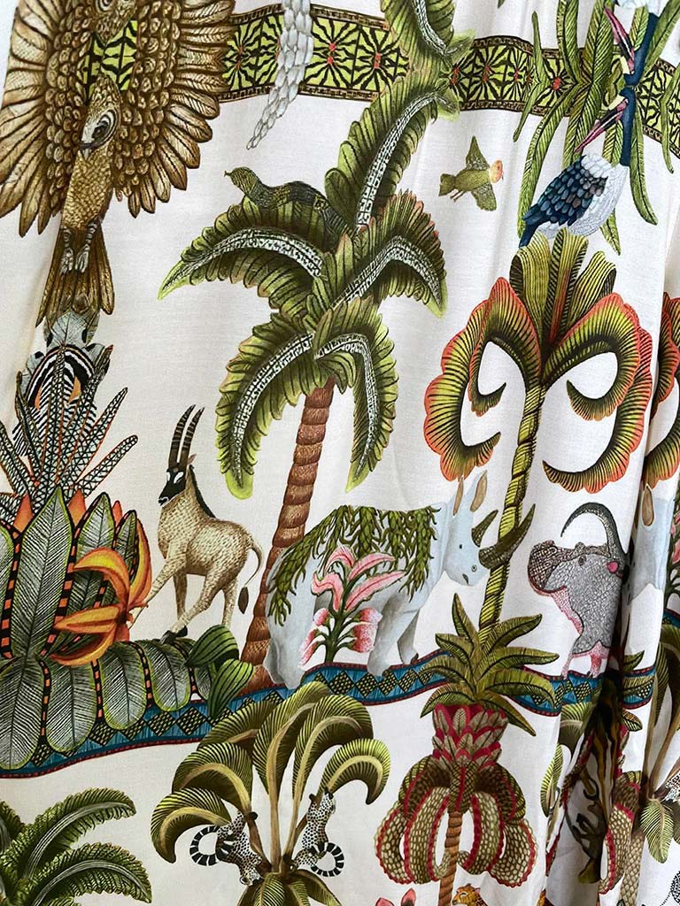 Jungle Scene Palazzos - Stone