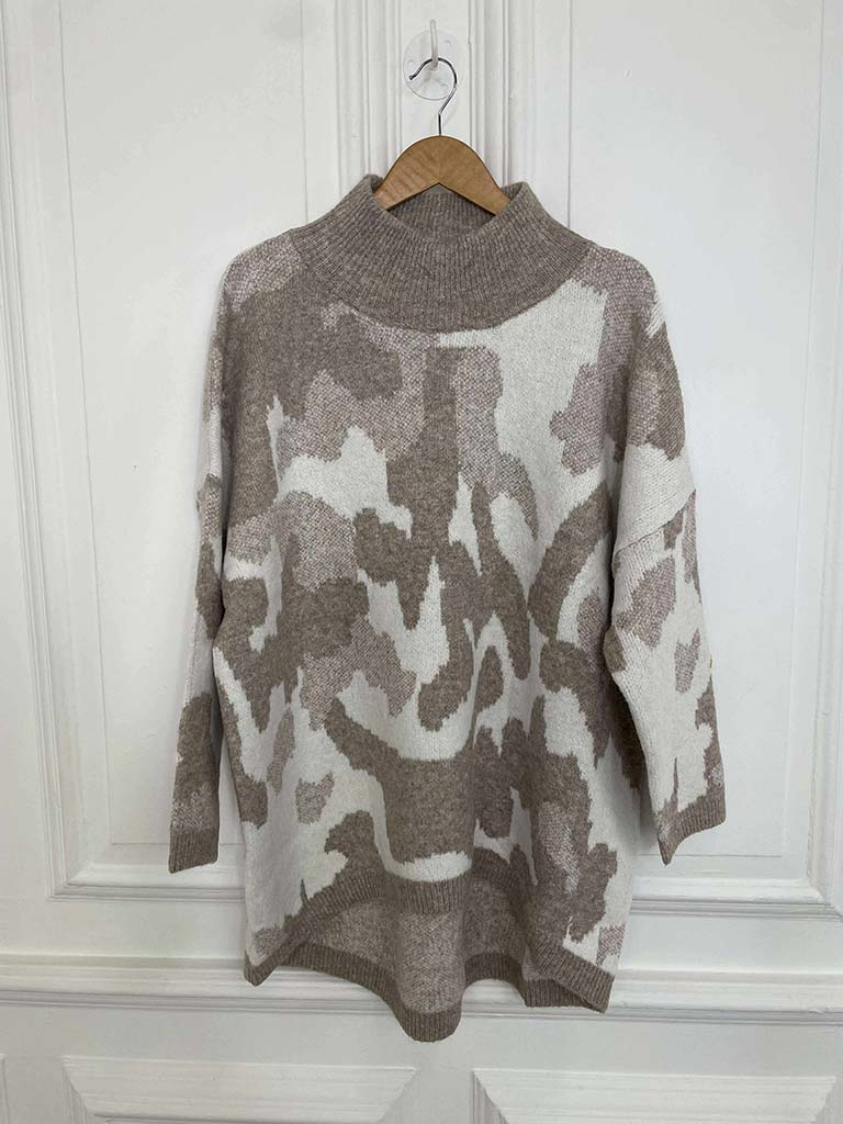 Luxe Supersoft Camo Knit - Stone