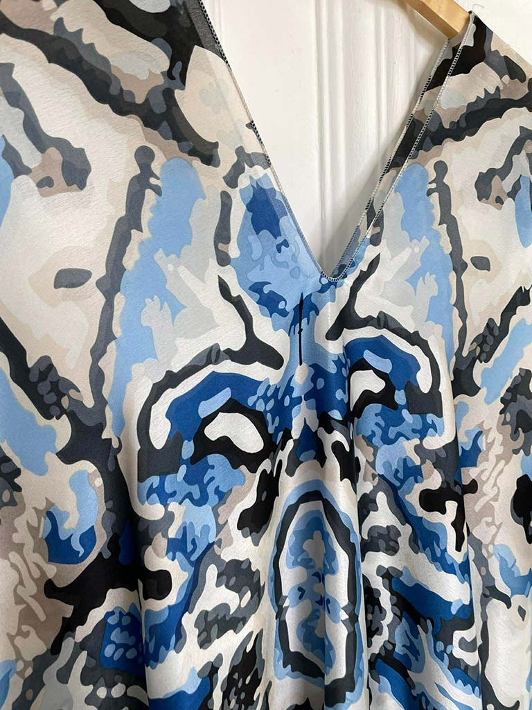 Malissa J Kaleidoscope Kaftan - Blue