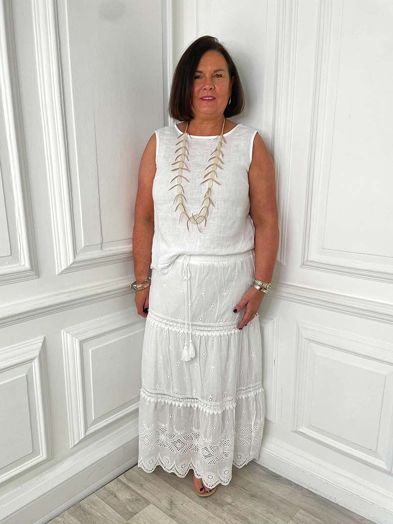 Boho Tiered Maxi Skirt