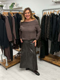 Vero Moda Faux Leather Skirt - Chocolate Torte
