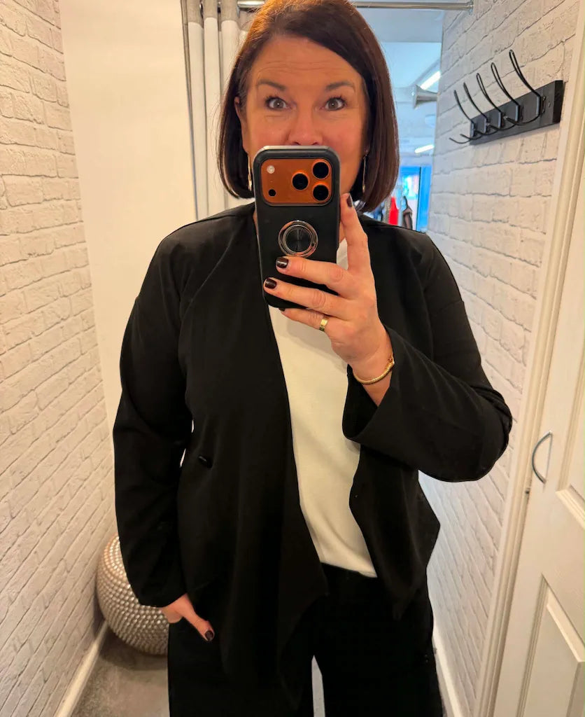 Vero Moda Asymmetric Jacket - Black