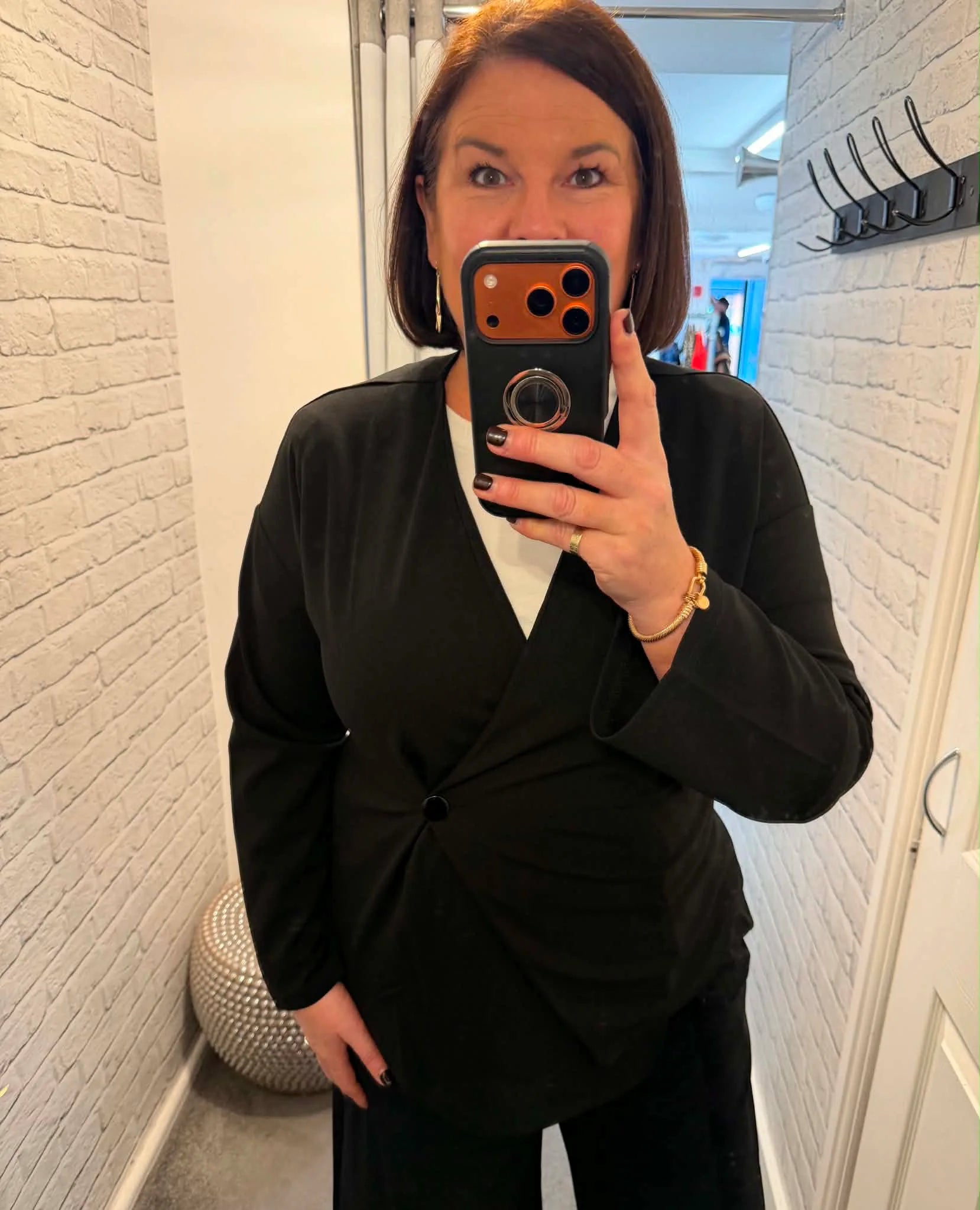 Vero Moda Asymmetric Jacket - Black