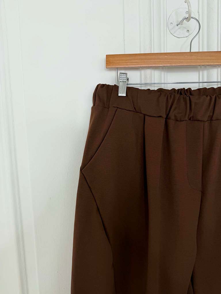 Cocoon Scuba Trousers - Chocolate