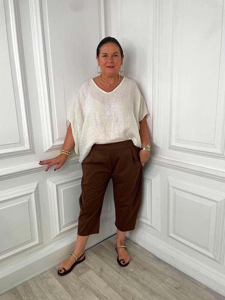 Cocoon Scuba Trousers - Chocolate