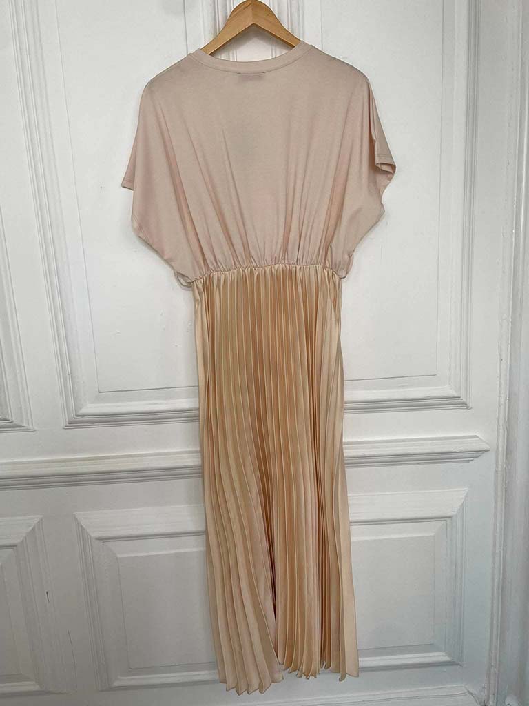 Pleated Skirt Maxi Dress