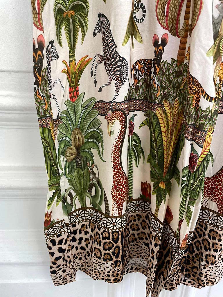 Jungle Scene Palazzos - Stone
