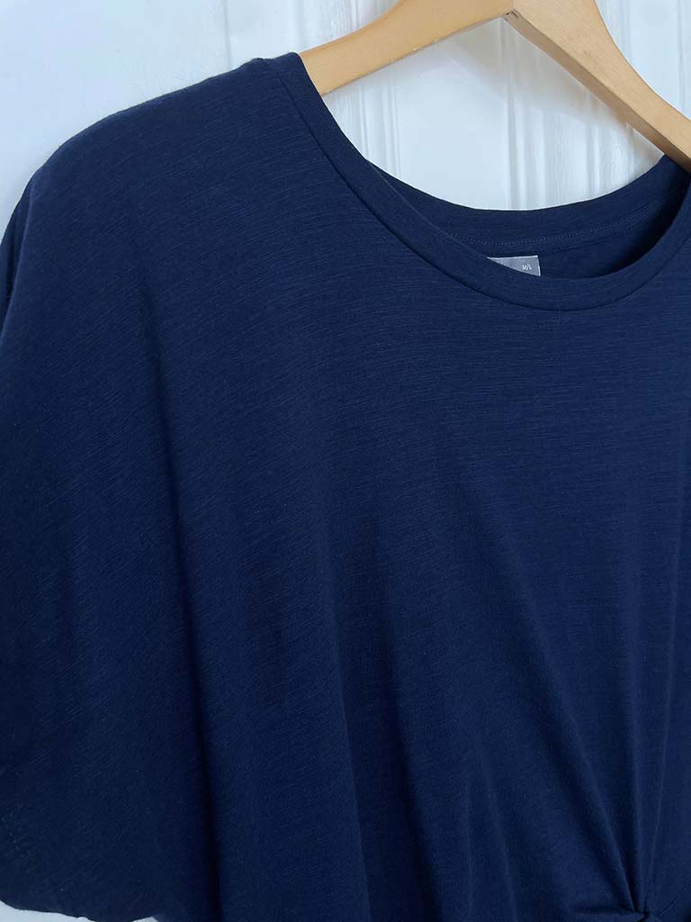 Cotton T-Shirt Maxi Dress - Navy