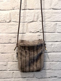 Malissa J Faux Fur Cross Body Bag - Greige