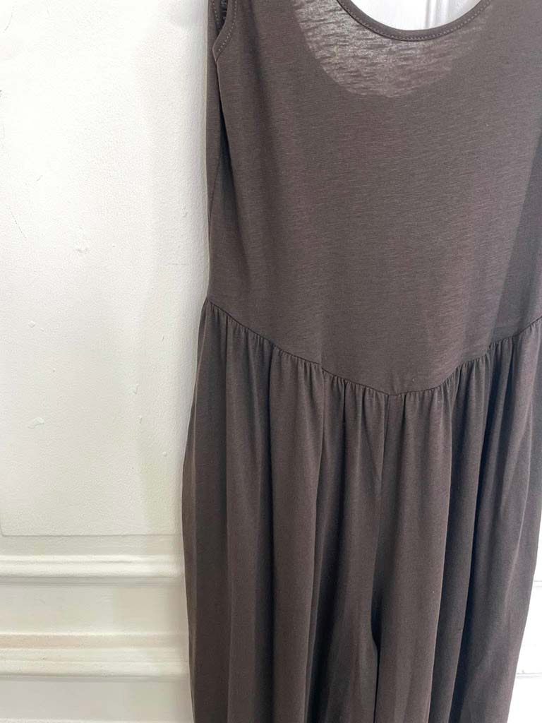Jersey Balloon Jumpsuit - Chocolate