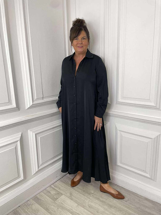 Eb&Ive Elsie Shirt Dress - Black