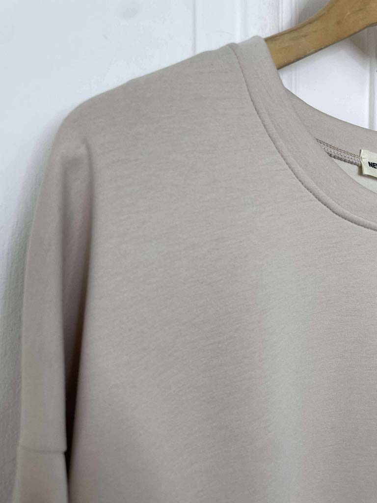 Scuba Sweat Top- Ecru