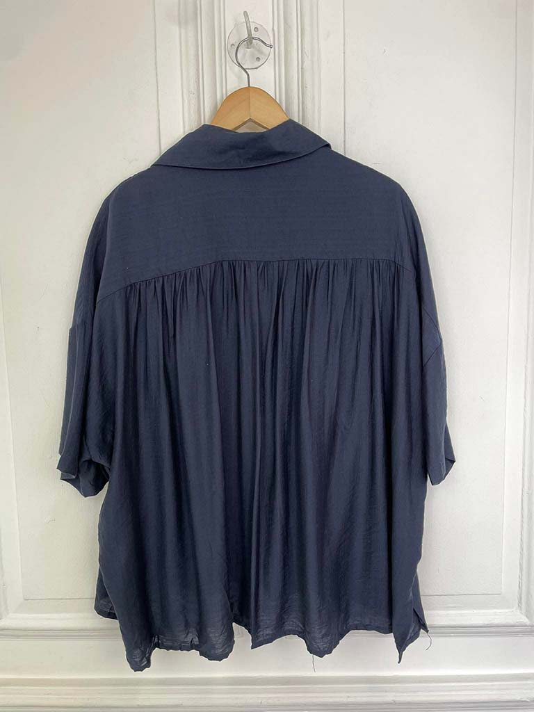 Boxy Pocket Shirt - Navy