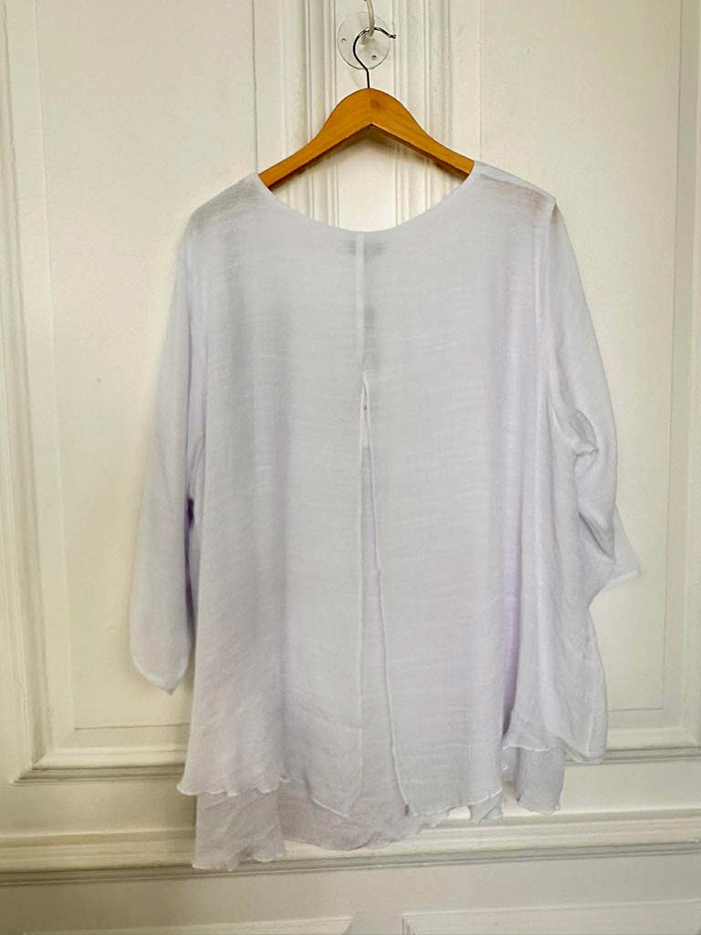 Leggara Layered Top - White
