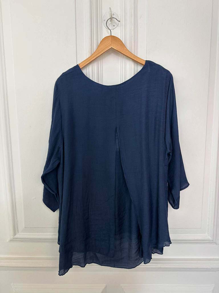 Leggara Layered Top - Navy
