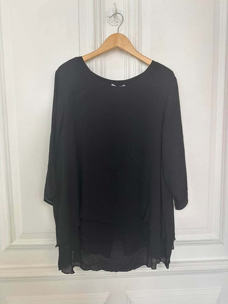 Leggara Layered Top - Black
