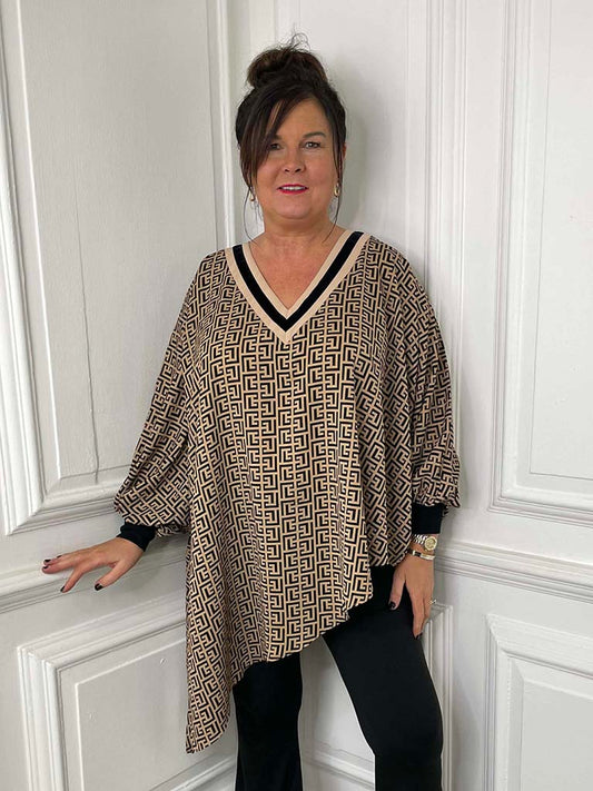 Malissa J Meandros Asymmetric Top - Camel