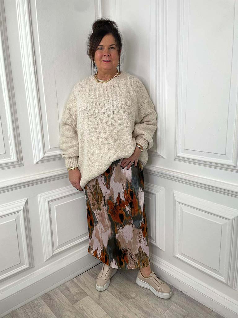 Malissa J Marble Micropleat Skirt