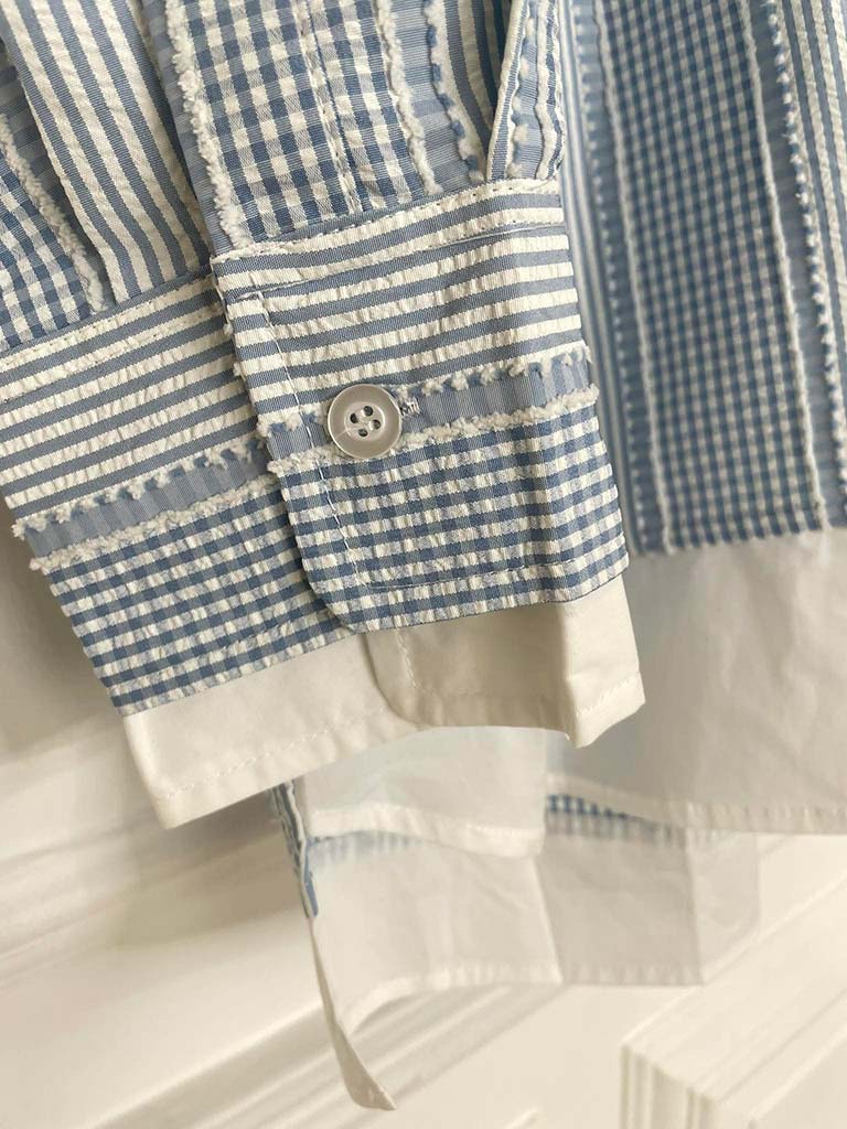 Gingham Woven Layered Shirt