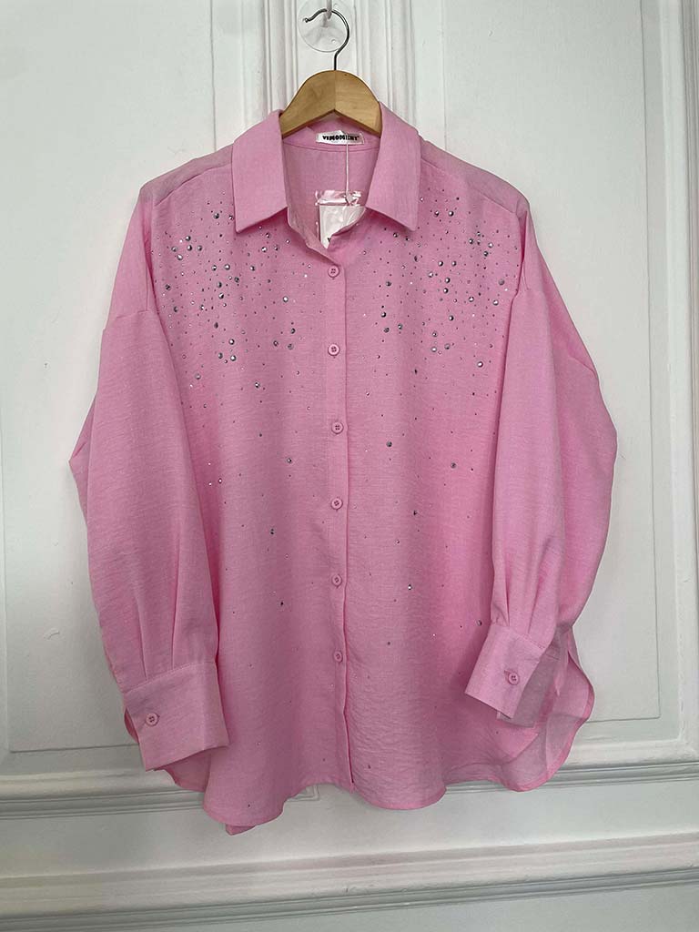 Studded Classic Shirt - Sugar