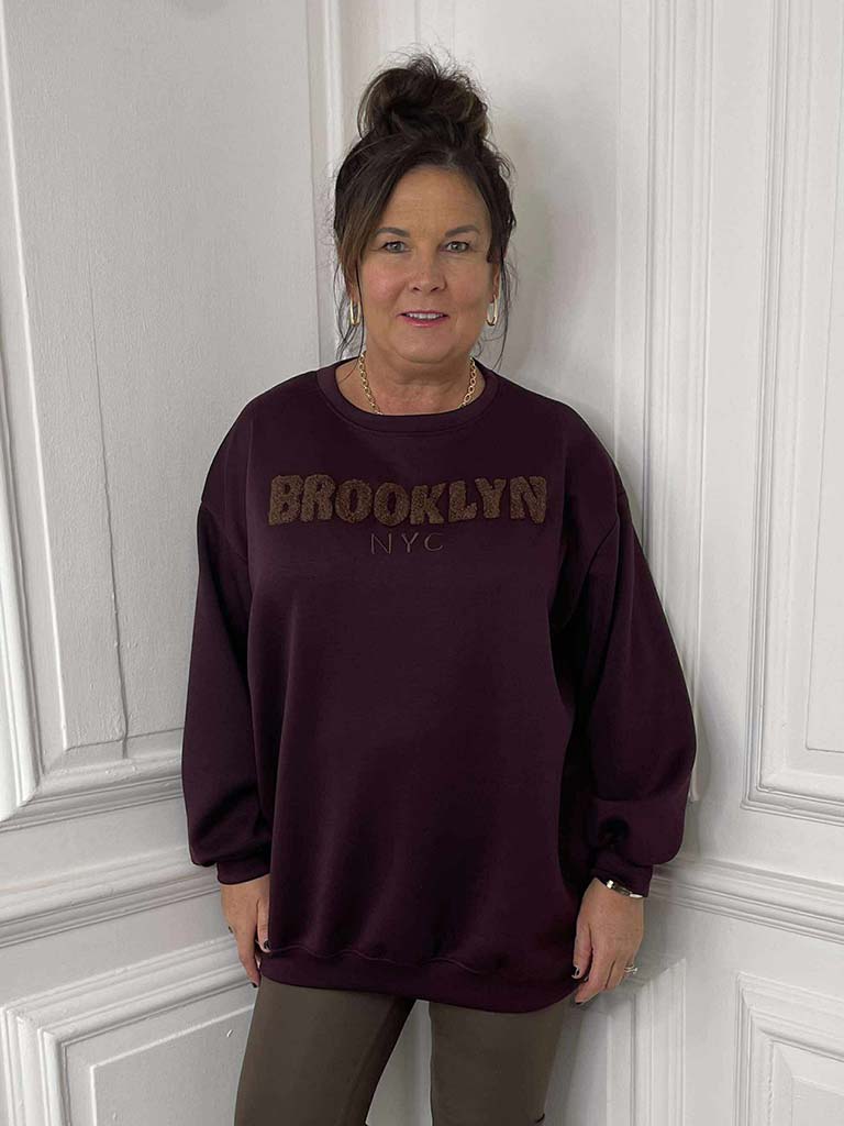 Brooklyn Sweatshirt - Plum