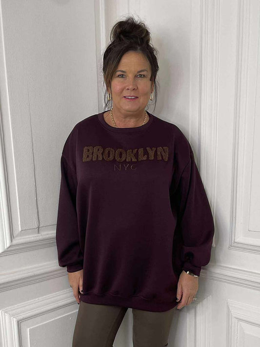 Brooklyn Sweatshirt - Plum