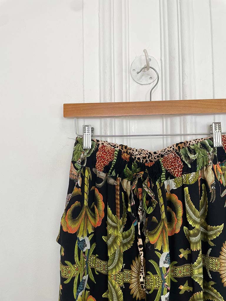 Jungle Scene Palazzos - Black
