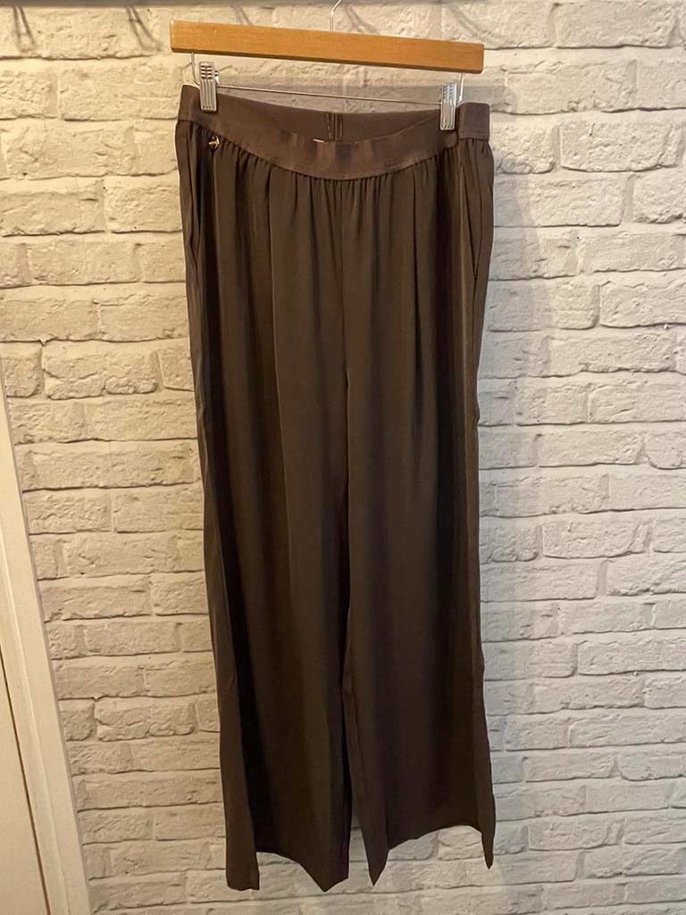 Malissa J Wide Leg Trousers - Chocolate