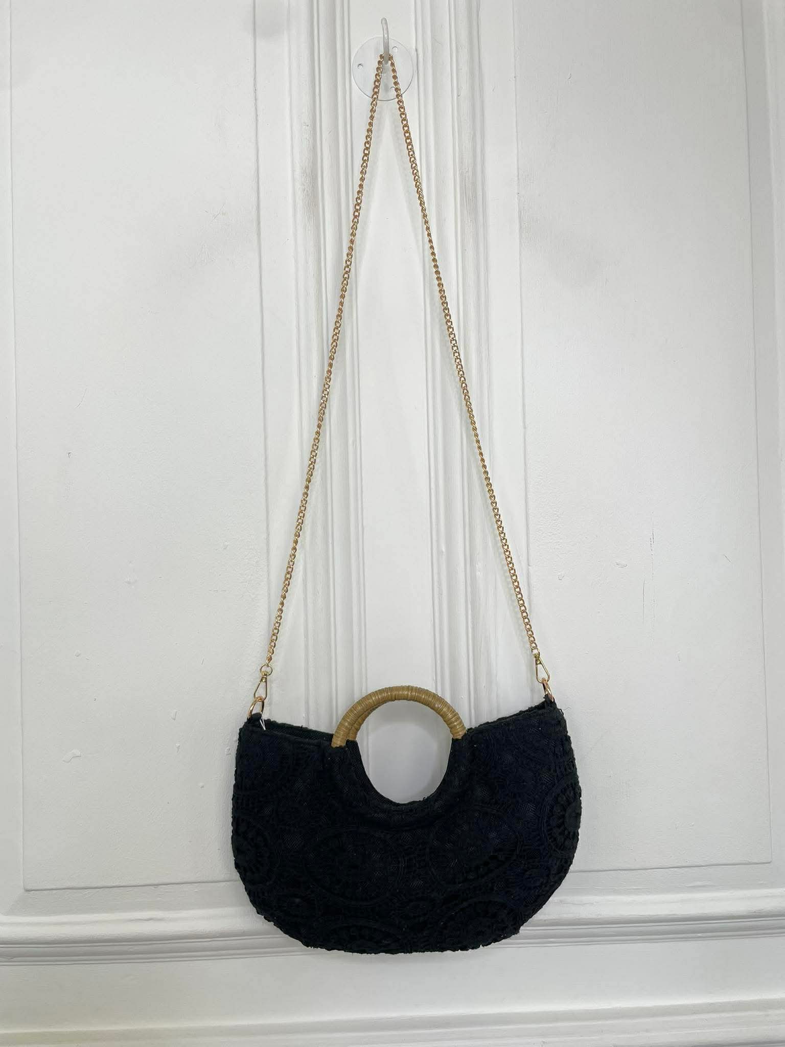 Crochet Bag - Black – Chester Boutique