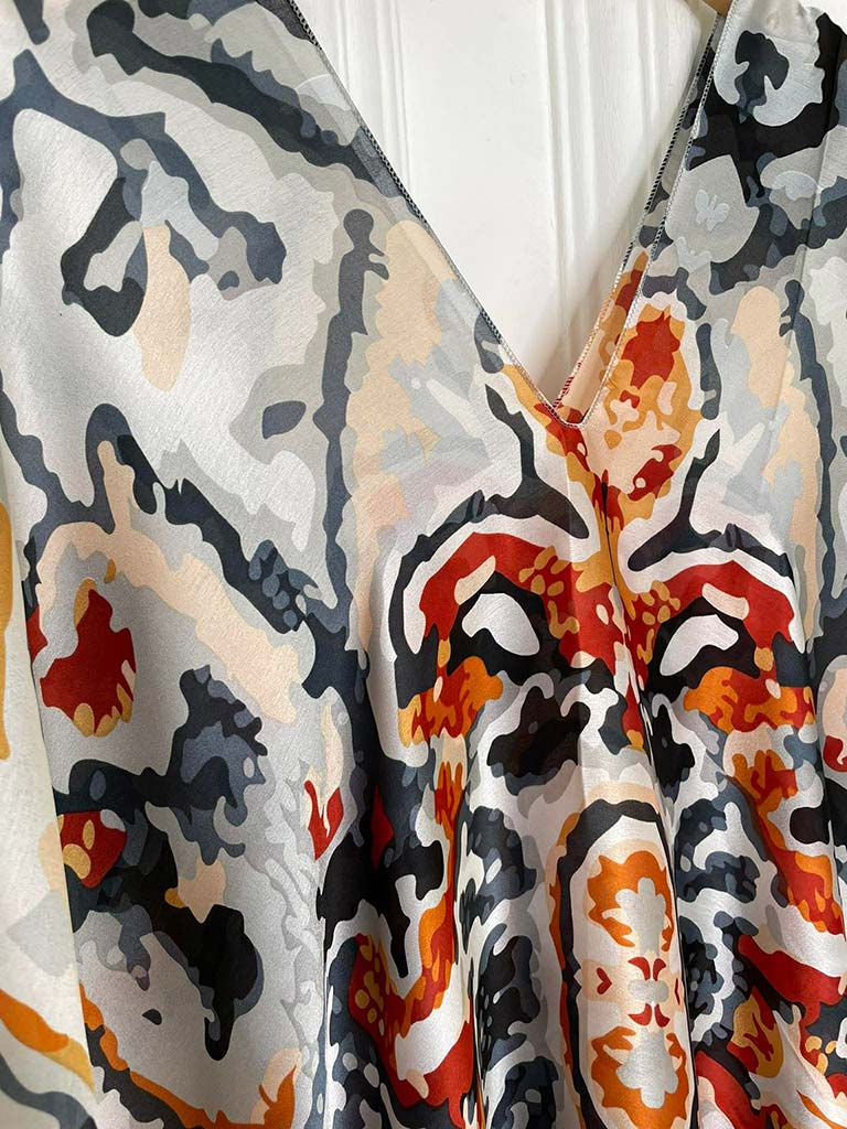 Malissa J Kaleidoscope Kaftan - Orange