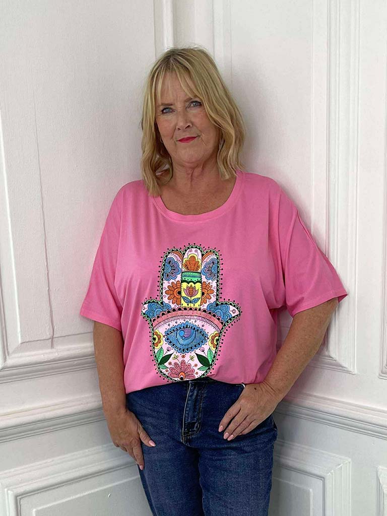 Malissa J Hamsa Tee - Sugar