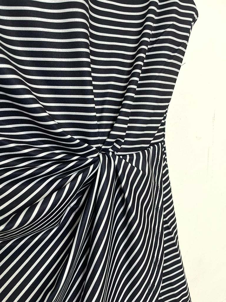 Twist Front Stripe Top