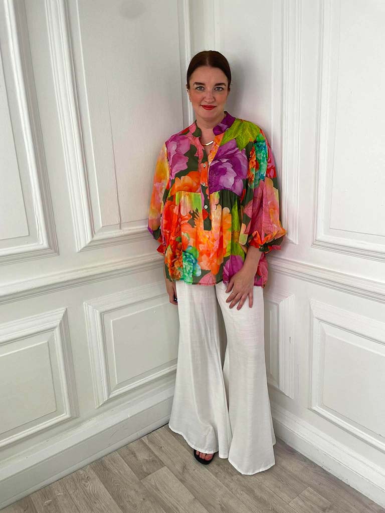 Tropical Floral Blouse