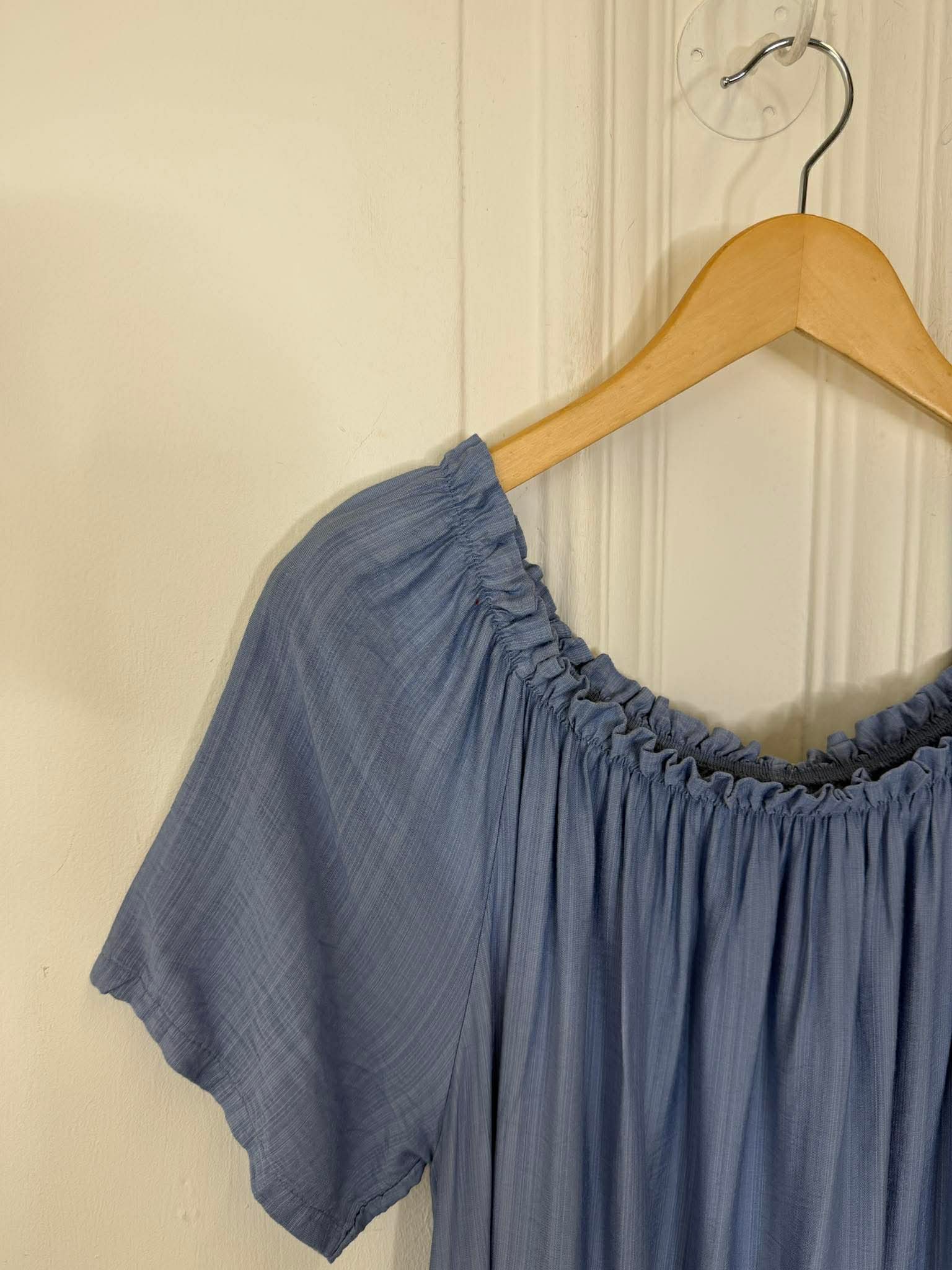 Bardot Maxi Dress - Denim