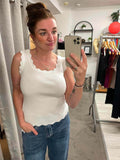 Diamond Edge Vest - Warm White