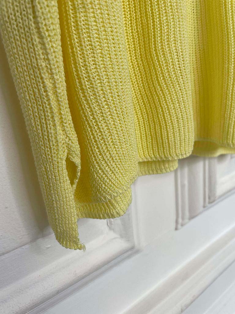 Knitted Vest Top - Lemon