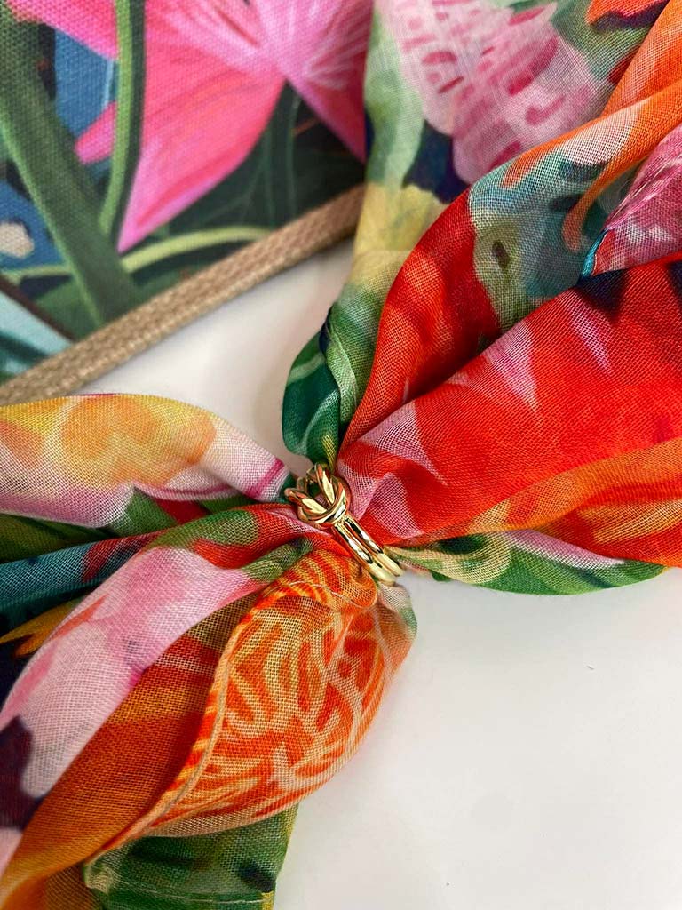 Malissa J Bag, Neckerchief & Scarf Set - Botanic