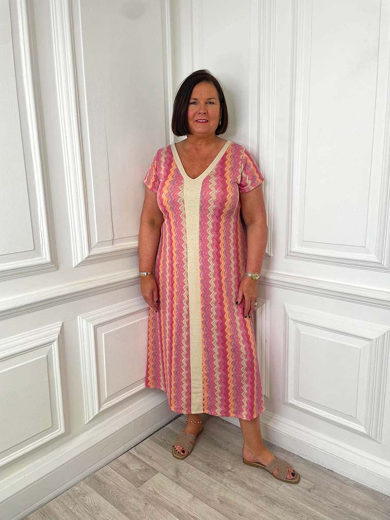 Zigzag Maxi Dress - Romance