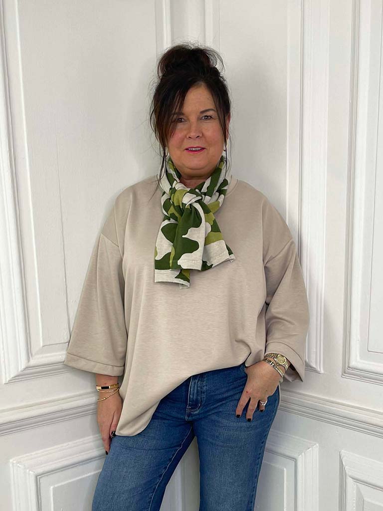Malissa J Camo Scarf - Khaki