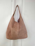 Suede Shoulder Bag - Blush