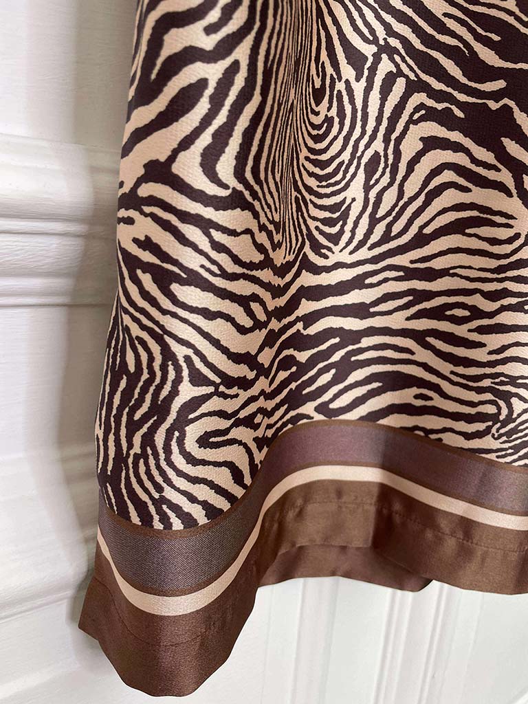 Zebra Silk Feel Palazzos